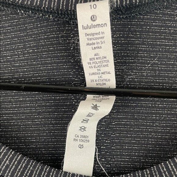 Lululemon Sparkly Long Sleeve Top Size 10 - Picture 4 of 9